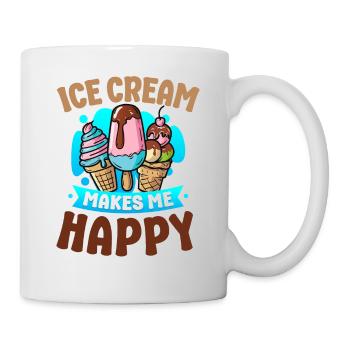 Ice Cream Cone Popsicle Ice Cream - Tasse - Weiß - Rechts