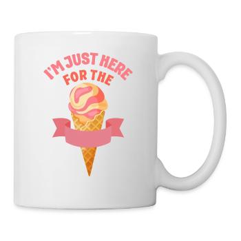 Cornet de crème glacée pour lequel je suis juste là - Mug blanc - blanc - Droite