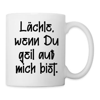 lächeln Party saufen feiern sexy lifestyle Spaß - Tasse - Weiß - Rechts