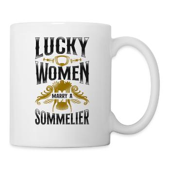 Sommelier Wine Drinking Tasting - Mug - white - Right