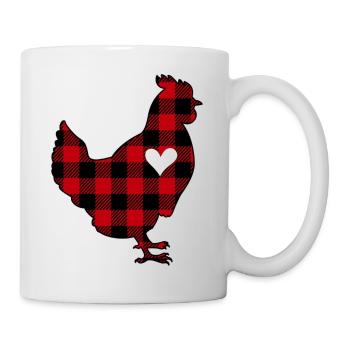 Buffalo Plaid Chicken - Mug - white - Right