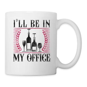 Dégustation de vin de sommelier - Mug blanc - blanc - Droite