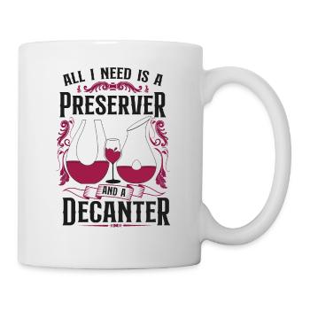 Dégustation de vin de sommelier - Mug blanc - blanc - Droite
