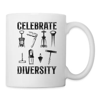 Dégustation de vin de sommelier - Mug blanc - blanc - Droite