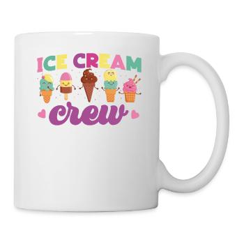 Ice Cream Cone Ice Cream Crew - Tasse - Weiß - Rechts