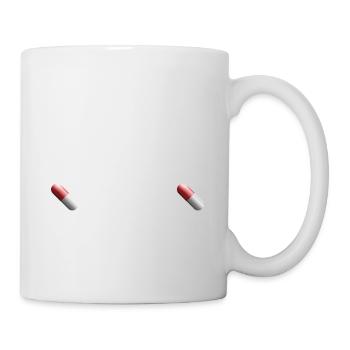 Büro lustiger Spruch Laune Geschenkidee Medikament - Tasse - Weiß - Rechts