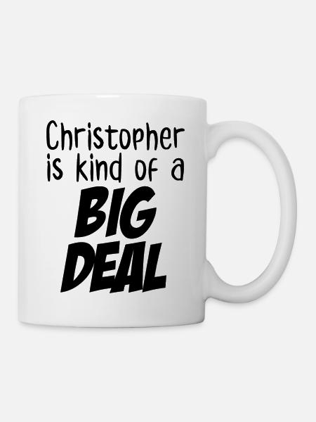 Christopher est un peu un gros problème - Mug blanc - blanc