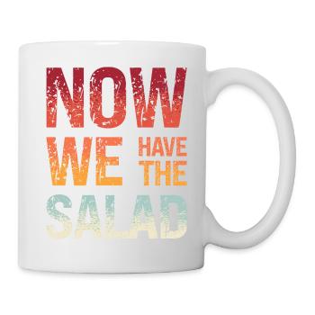 Jetzt haben wir den Salat Denglisch Lehrer Schule - Tasse - Weiß - Rechts