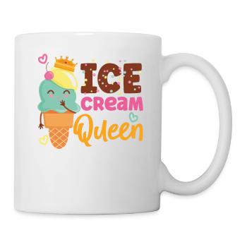 Ice Cream Cone Crown Sundae Ice - Tasse - Weiß - Rechts