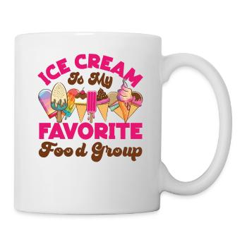 Ice Cream Cone Popsicle Ice Cream - Tasse - Weiß - Rechts