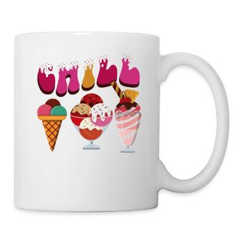 Ice Cream Cone Chill - Tasse - Weiß - Rechts