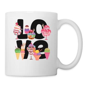 Ice Cream Cone Popsicle Love - Mug - white - Right