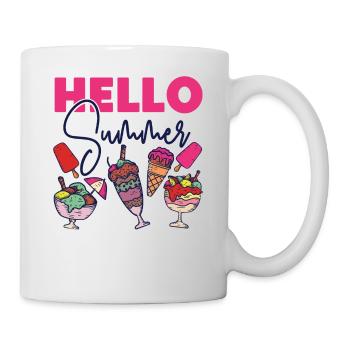Ice Cream Cone Popsicle Hello - Mug - white - Right
