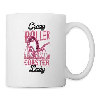 Roller Coaster Girl Vintage Crazy - Tasse - Weiß - Rechts