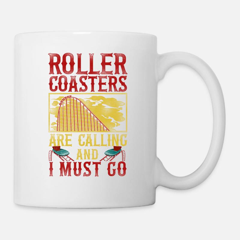 Roller Coaster Vintage Roller - Tasse - Weiß