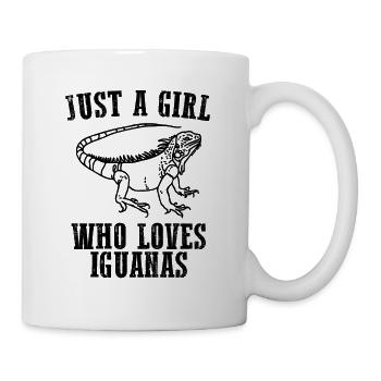 JUST A GIRL WHO LOVES IGUANAS - Mug - white - Right
