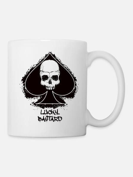 Lucky Bastard - Tasse - Weiß