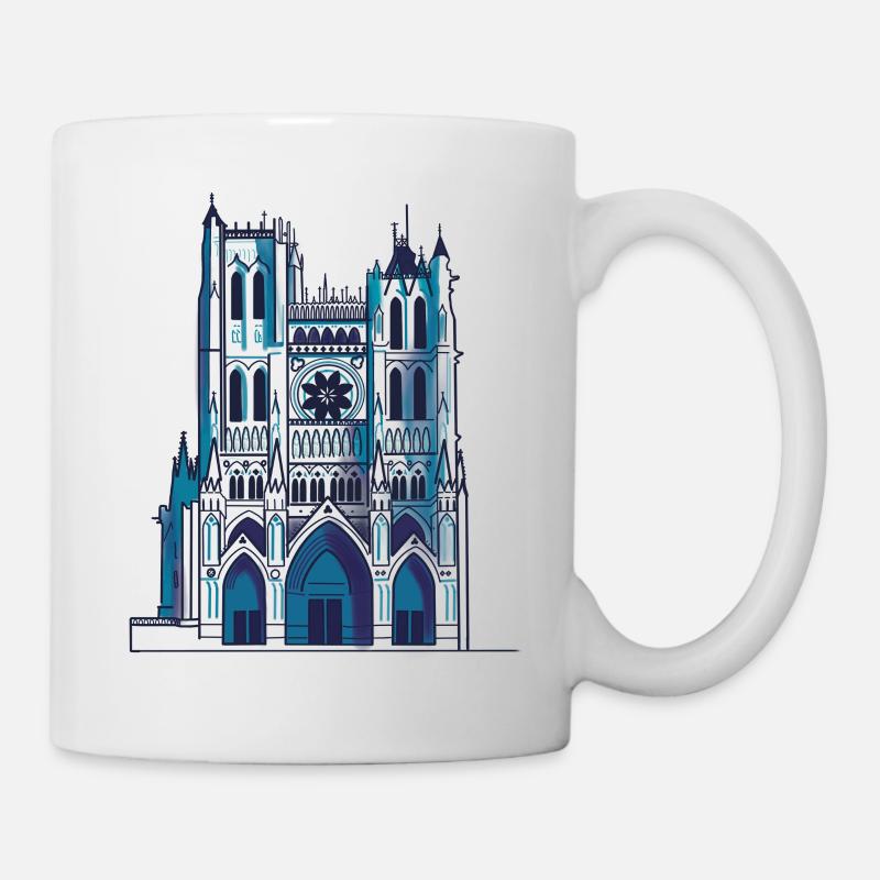 Cathédrale d’Amiens - Mug blanc - blanc