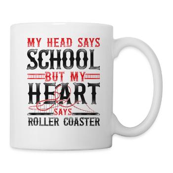 Roller Coaster Vintage My Head - Tasse - Weiß - Rechts