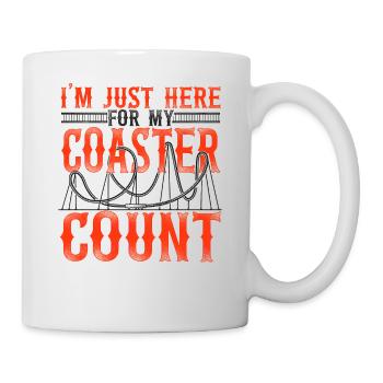 montagnes russes vintage Je suis juste - Mug blanc - blanc - Droite