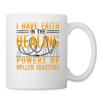 Montagnes russes Vintage I Have - Mug blanc - blanc - Droite