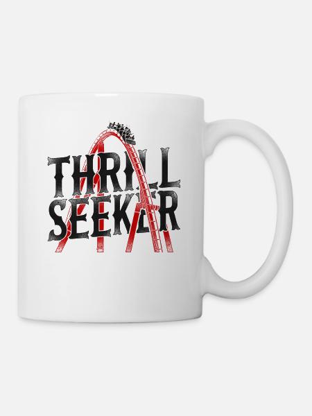 Roller Coaster Vintage Thrill - Tasse - Weiß