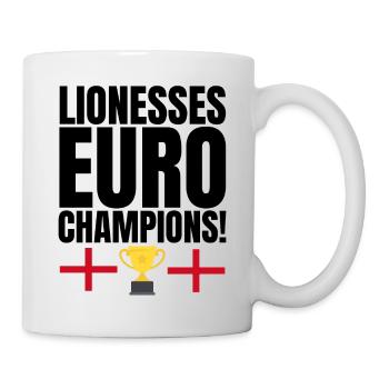 Championne d’Angleterre de football féminin - Mug blanc - blanc - Droite