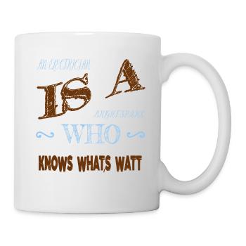 electrician gift gift idea devices actress - Tasse - Weiß - Rechts