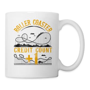 Roller Coaster Vintage Roller - Tasse - Weiß - Rechts