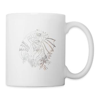Ange Diable Gothique - Mug blanc - blanc - Droite