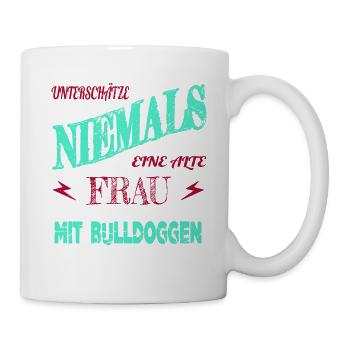großmama cool aus dem weg beste mama lieblingshund - Tasse - Weiß - Rechts