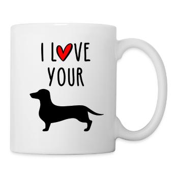 I Like Your Wiener - I Love Your Dachshund - Tasse - Weiß - Rechts