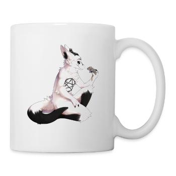 Akuma mit Maus - Tasse - Weiß - Rechts