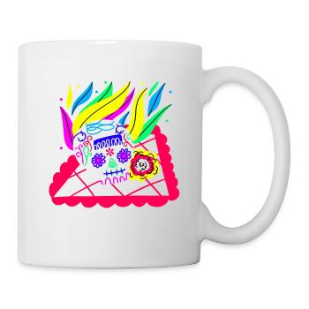 Mexikanischer Schädel - Tasse - Weiß - Rechts