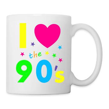 I love the 90's - Mug - white - Right