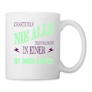 arbeiten kaffeetasse arbeitskollege becher montag - Tasse - Weiß - Rechts