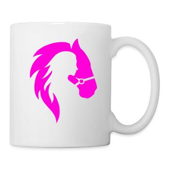 Horse & Woman Yoga SPORT Tshirt Birthday Gift - Mug - white - Right