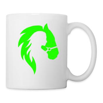 Horse & Woman Yoga SPORT Tshirt Birthday Gift - Mug - white - Right