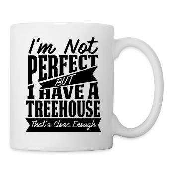 PARFAIT AVEC CABANE DANS LES ARBRES - Mug blanc - blanc - Droite