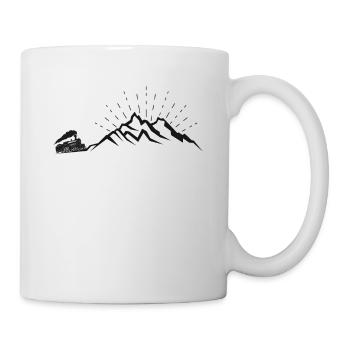 Steam Train Driver Trainspotting - Mug - white - Right