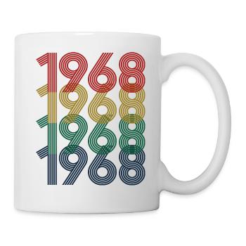 Cool Retro 1968, 54 ans, cadeau de 54e anniversaire - Mug blanc - blanc - Droite