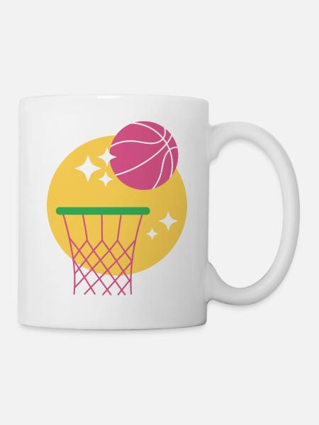 Basketball Korb Design - Tasse - Weiß