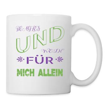 kann spuren enthalten pfote geek - Tasse - Weiß - Rechts