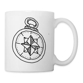 Kompass - Tasse - Weiß - Rechts