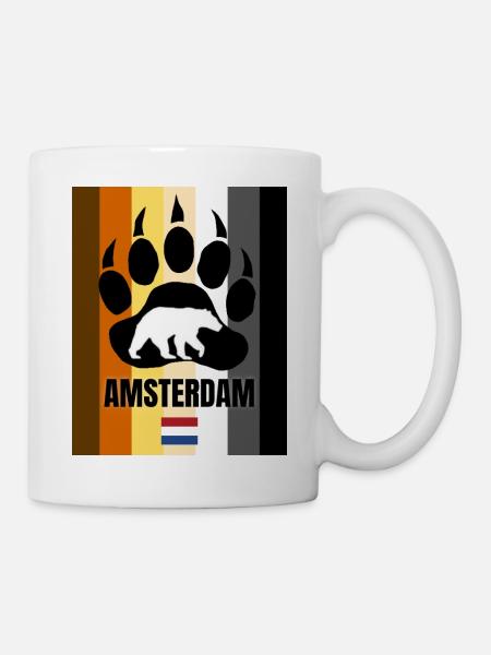 Schwuler Bär Amsterdam - Tasse - Weiß