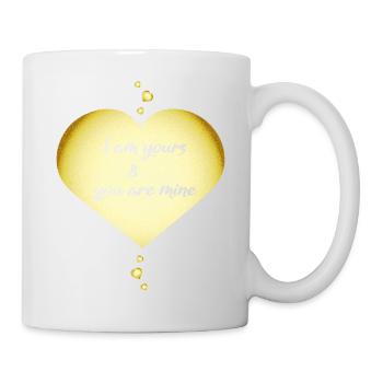 Couples amoureux Coeur d’amour - Mug blanc - blanc - Droite