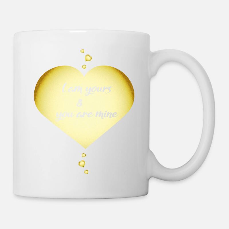 Couples amoureux Coeur d’amour - Mug blanc - blanc