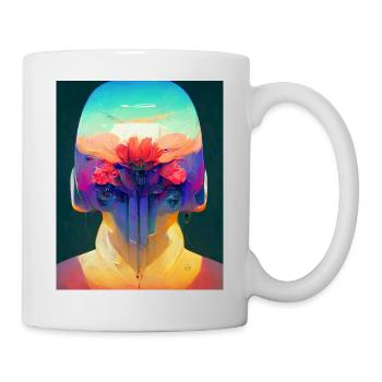 Flower Punk Robot - Mug - white - Right