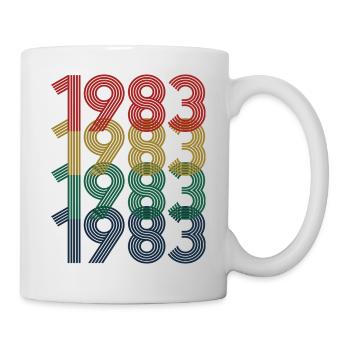 Cool Retro 1983, 40 ans, cadeau de 40e anniversaire - Mug blanc - blanc - Droite