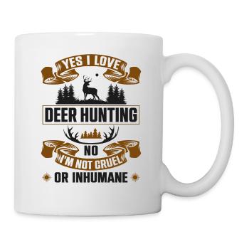 Buck Deer Hunting Hunter Yes I - Mug - white - Right